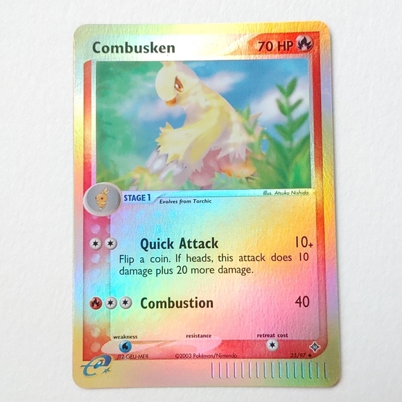 Pokemon Combusken 25/97 2003 reverse holo card - Picture 1 of 3